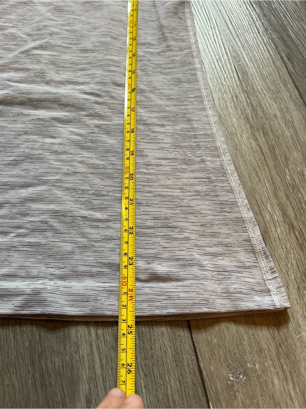 Lululemon Gray /White Compression Tank Top Razor Back Size 4 - Picture 4 of 5